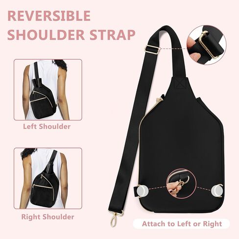 Pickleball Bag for Women, Pickleball Paddle Sling Bag, Pickle Ball Bag for Pickleball Accessories and Sport Gear (Patent Design) in Kuwait