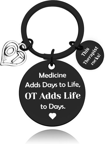 Baipilu Therapist Keychain Gifts for Women Men Appreciation Gift for Therapist Nurse Thank You Gifts for Therapist Keyring in Saudi Arabia