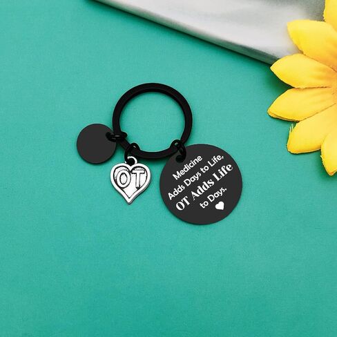 Baipilu Therapist Keychain Gifts for Women Men Appreciation Gift for Therapist Nurse Thank You Gifts for Therapist Keyring in Saudi Arabia