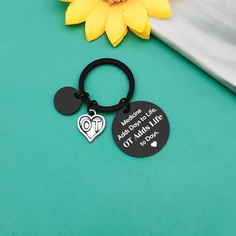 Baipilu Therapist Keychain Gifts for Women Men Appreciation Gift for Therapist Nurse Thank You Gifts for Therapist Keyring in Saudi Arabia