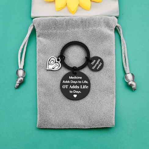 Baipilu Therapist Keychain Gifts for Women Men Appreciation Gift for Therapist Nurse Thank You Gifts for Therapist Keyring in Saudi Arabia