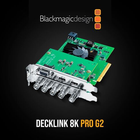 Blackmagic Design DeckLink 8K Pro G2 Capture Card Bundle with Pro Premium 6-Feet HDMI Cable with Ethernet (Silver, 2-Pack) and Pro 25-Feet SDI BNC to BNC Video Cable (2-Pack) (4 Items) in Saudi Arabia