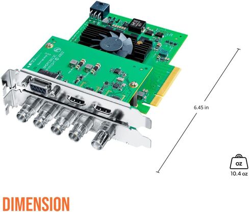 Blackmagic Design DeckLink 8K Pro G2 Capture Card Bundle with Pro Premium 6-Feet HDMI Cable with Ethernet (Silver, 2-Pack) and Pro 25-Feet SDI BNC to BNC Video Cable (2-Pack) (4 Items) in Saudi Arabia