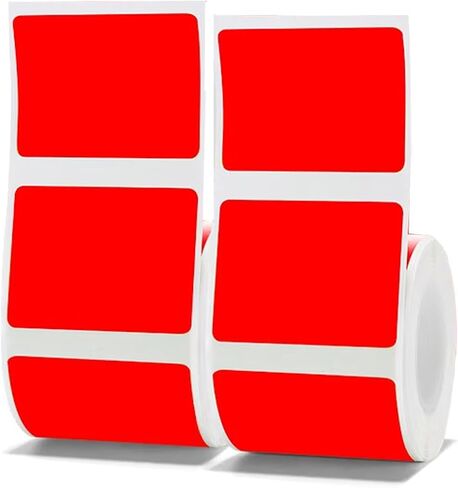 2 لفات من الملصقات البيضاء مقاس 50 × 30 مم لصانع الملصقات NIIMBOT B1 B21 B3S، ملصقات طابعة حرارية ذاتية اللصق مقاومة للماء (50 × 30 مم)، ملصق حراري للشعار/ملصق الجرة/الرمز الشريطي/ملصق العنوان/الملصقات in Saudi Arabia