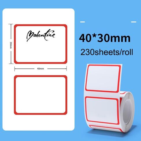 2 لفات من الملصقات البيضاء مقاس 50 × 30 مم لصانع الملصقات NIIMBOT B1 B21 B3S، ملصقات طابعة حرارية ذاتية اللصق مقاومة للماء (50 × 30 مم)، ملصق حراري للشعار/ملصق الجرة/الرمز الشريطي/ملصق العنوان/الملصقات in Saudi Arabia