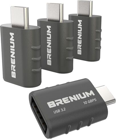 USB C to USB Adapter 4-Pack, USB 3.2, 10Gbps, Type C Male to A Female, Compatible with Apple MacBook, Microsoft Surface, Dell (USB-A to USB-C) in Kuwait