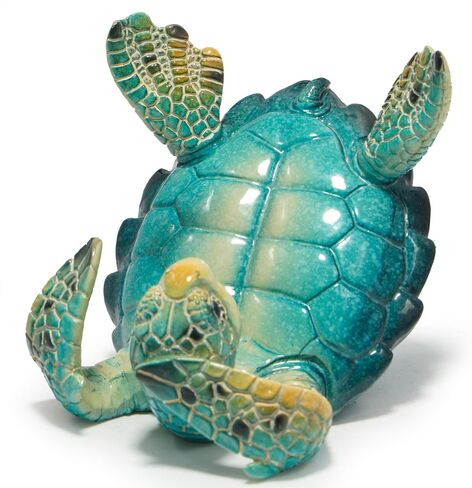 Hodao Sea Turtle Figurines Decoration Turtle Cell Phone Stand Holder for Cellphone Tablet On Desk Summer Ocean Animal Decor Ocean Style Phone Holder for Home Office Decoration (Blue-Turtle) in Saudi Arabia