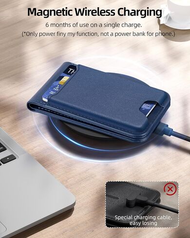 ExtreLife for Magsafe Wallet, Works with Apple Find My, 6 Cards Holder | Strongest Magnetic Wallet for iPhone 17/16/15/14/13/12 Series, for iPhone Wallet with Adjustable Stand, Vegan Leather, Black in Kuwait