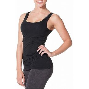 قميص بدون أكمام طويل ونحيف بذيل صلب من ألياف لدنة سوبيما in Kuwait