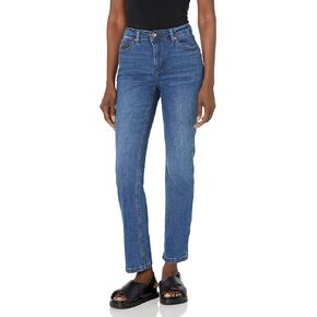 Anne Klein womens Fly Frt 5-pkt Straight Leg Jeans