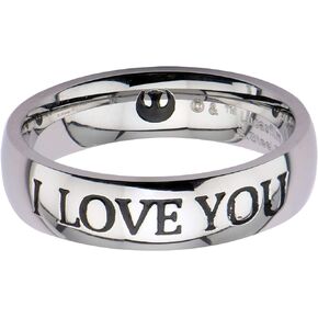 Star Wars I Love You Stainless Steel Unisex Ring | Size 9
