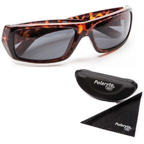 Polaryte HD Polarized Sunglasses for Men and Women, Sunglasses with Case and Cleaning Cloth-Make
