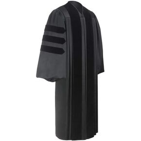 Unisex Deluxe Doctoral PhD Graduation Gown - Doctorate Robe