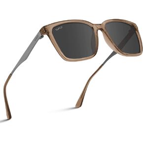 WearMe Pro WMP Eyewear Polarized Rectangular Metal Sunglasses Retro Shaped with Supreme UV400 Protection