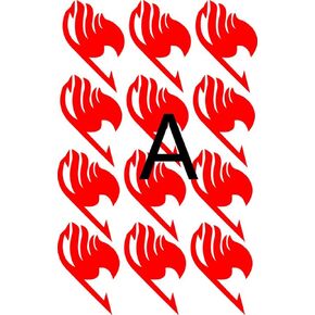 Fairy Tail Cosplay Wendy Elfman Lucy Heartfilia Natsu Erza Gray Temporary Tattoos Tattooing Stickers (E0508-h)