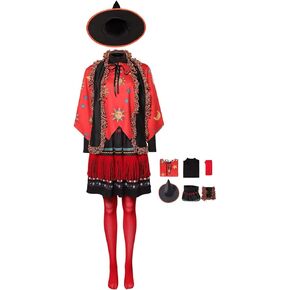 Nasfotim Dani Dennison Costume Adult Women Cosplay Witch Skirt Hat Scarf Outfit Halloween Party Suit