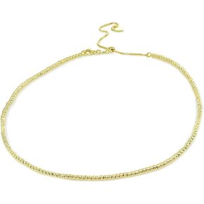 Chain Necklace, Bead Necklace, Layered Necklaces for Women, Choker Layering Necklace, Choker Necklace, Dainty Necklace, Choker Necklaces for Women, Necklace for Women, Diamond-cut Bead Chain Necklace