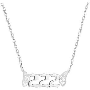 COLORFUL BLING Dainty Angel Number Necklace for Women 111 222 333 444 555 666 777 888 999 Choker Lucky Numerology Butterfly Necklace Jewelry for Girls Teen Birthday Gifts