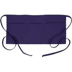 Fame Original 3 Pocket Waist Apron for Adults in Purple - One Size Fits Most - Unisex (F9-18563)