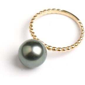 KIOYDISE Grey Pearl Rings Twisted Ring for Women Sterling Silver Gold Plated Individuality Cool Rings Anniversary Engagement Rings for Women Simple Style Vintage ring