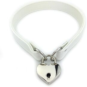 Destiny Love Padlock Choker Collar Necklace with Lock and Key for Women and Men