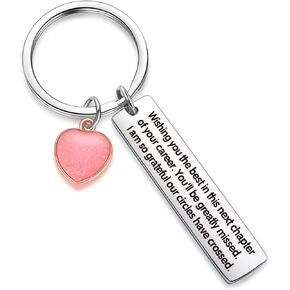 Colleagues Keychain Career Keychain Goodbye Gift Farewell Gifts New Job Gift Career Gift