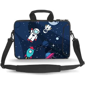 Laptop Bag Carrying Cases Computer Shoulder Messenger Cover for Women,Fits Laptops/Notebook/ebooks/Tablet/ipad (13-13.3 inch, Galaxy)