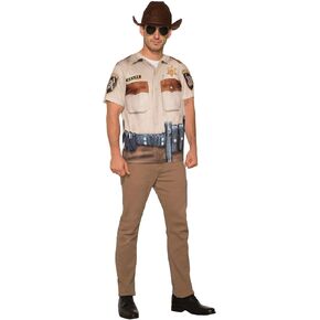 Forum Novelties Men 3d Sheriff Man Photo-real Printed Costume TopCostume