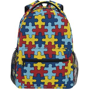 DERLONKAJE Cute Puppy Corgi Backpacks School Book Bag Travel Hiking Camping Daypack