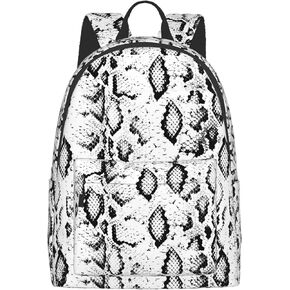 16 inch backpack Snake skin Laptop Backpack Full Print School Bookbag Shoulder Bag for Travel Daypack