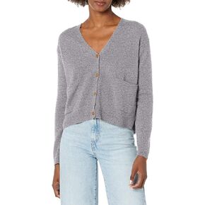 Velvet by Graham & Spencer Women's BOE Cashmere Classic Long Sleeve Cardigan