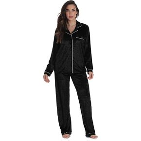 Just Love Velvet Velour Women’s Pajama Pants Set Soft Pajamas for Women