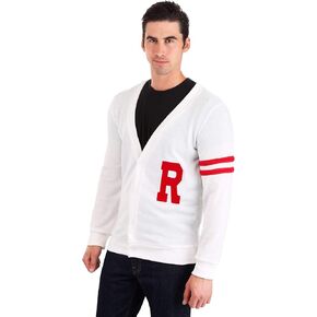 Fun Costumes Men's Deluxe Grease Rydell High Letterman Sweater