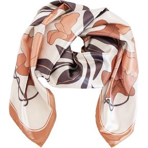 Safo Hair Botanical Sage Scarf, Floral Prints, Nature-Inspired Elegance, and Lightweight Silk Blend for a Stylish and Artistic Accessory