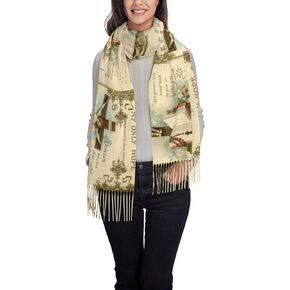 Tassel Scarf Wrap Shawl for Women Ladies Fall and Winter Evening Dresses Scarves Unique Christian Gifts