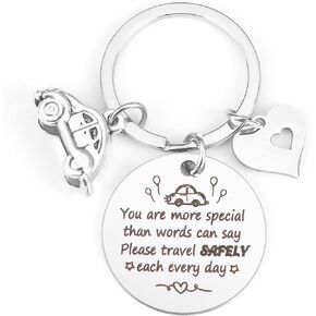 OALCQ Drive Safe Keychain for Boyfriend Gifts for Dad Husband Boyfriend Bus Driver Appreciation Gifts Truck Driver Gifts for Men Birthday Gifts Thanksgiving Day Gifts Christmas Gifts New Years Gifts in Kuwait