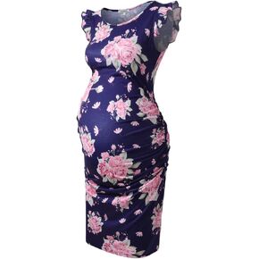 فستان حمل من جينكانا بأكمام طائرة لحفلات استقبال المولود الجديد أو الحياة اليومية in Kuwait