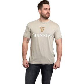 Guinness Harp Premium Irish Beer Shirts for Men | Mens Vintage Beer Shirts with Alcohol Logos | Ireland Beer Gifts for Men
