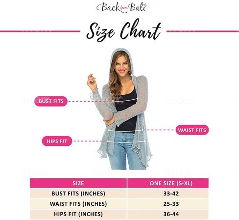 سترة نسائية طويلة وخفيفة الوزن وغطاء للرأس من Back From Bali، سترة محبوكة بقلنسوة ومفتوحة من الأمام وأكمام طويلة in Kuwait