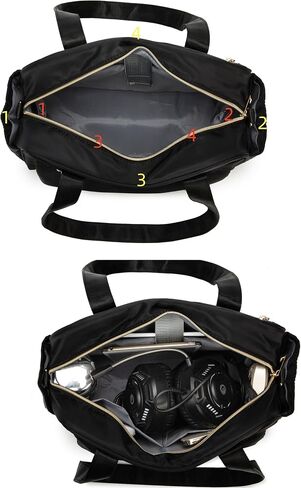 Rabjen Small Teacher Bag for Work with 13'' Laptop Compartment, Utility Laptop Tote Bag with Cup Holder in Saudi Arabia