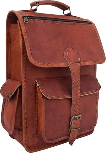 Vintage Leather Laptop Backpack 13 Inch MacBook Pro/Air Bag Rucksack Shoulder Bag in Saudi Arabia