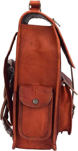 Vintage Leather Laptop Backpack 13 Inch MacBook Pro/Air Bag Rucksack Shoulder Bag in Saudi Arabia