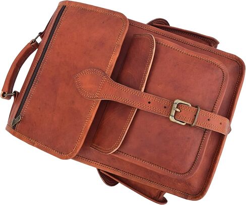 Vintage Leather Laptop Backpack 13 Inch MacBook Pro/Air Bag Rucksack Shoulder Bag in Saudi Arabia