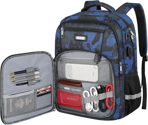 Travel Laptop Backpack, Extra Large 40L Laptop Backpacks for Men Women, College Bookbag, RFID Anti Theft Airplane Approve With USB Charging Port Business Work Bag Fits 17 Inch Laptop Notebook in Saudi Arabia