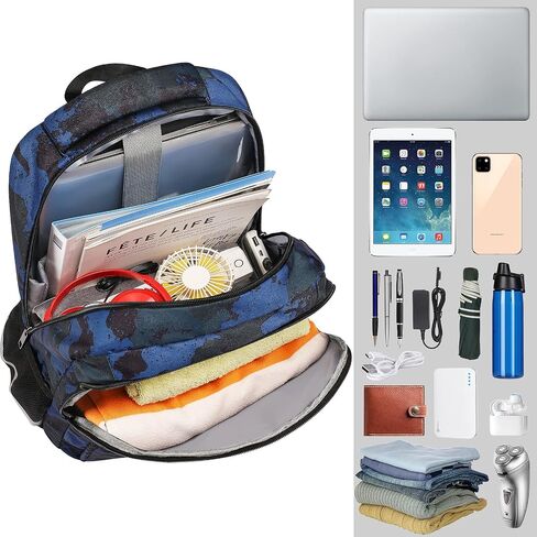 Travel Laptop Backpack, Extra Large 40L Laptop Backpacks for Men Women, College Bookbag, RFID Anti Theft Airplane Approve With USB Charging Port Business Work Bag Fits 17 Inch Laptop Notebook in Saudi Arabia
