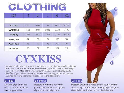 CYXKISS Bodycon Dresses for Women Sexy Midi Date Night Tight Summer Tank Club Sleeveless Mock Neck Midi Dresses for Women in Saudi Arabia