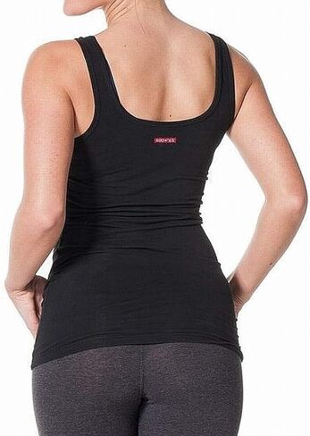 قميص بدون أكمام طويل ونحيف بذيل صلب من ألياف لدنة سوبيما in Kuwait