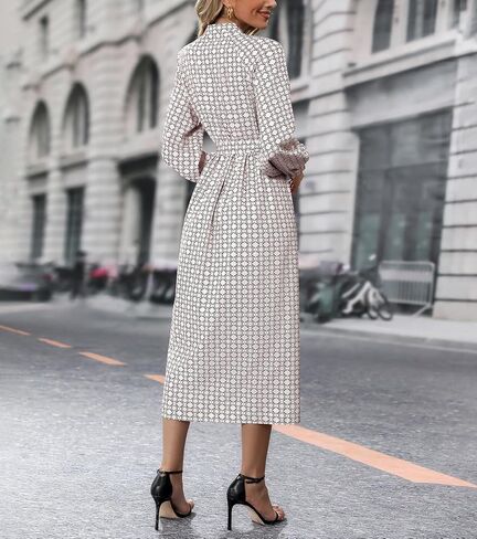 Women Spring Fall Long Dresses, Sexy Band Neck Split Leg Dress, Casual Wedding Guest Party Engagement Bodycon Dress in Saudi Arabia