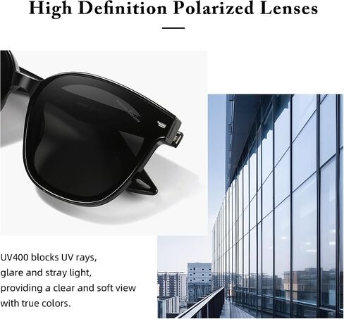 Korean Retro Square Polarized Women Sunglasses Vintage Minimalist Style in Saudi Arabia