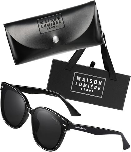 Korean Retro Square Polarized Women Sunglasses Vintage Minimalist Style in Saudi Arabia